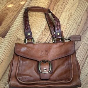 Coach Tan Leather Shoulder Bag. VINTAGE